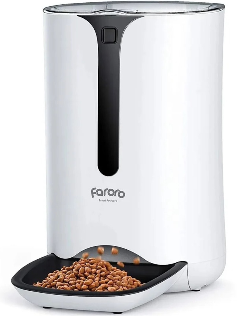 Faroro Automatic Pet Feeder - White and Black
